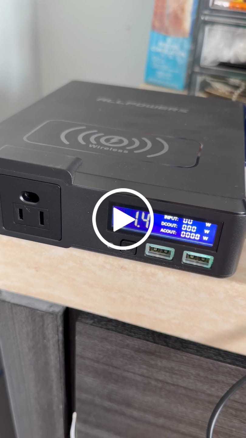 Customer video review of ALLPOWERS S200 Portable Power Bank 200W 154Wh