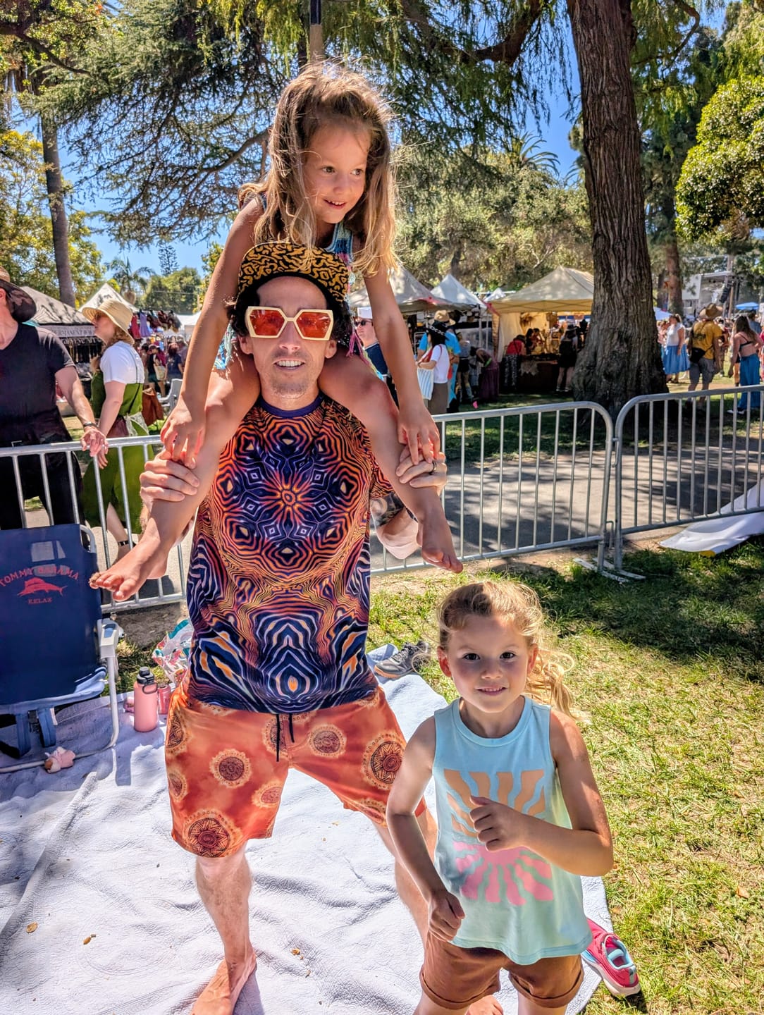 Customer photo review of "Neon King Mandala" PREMIUM TEE
