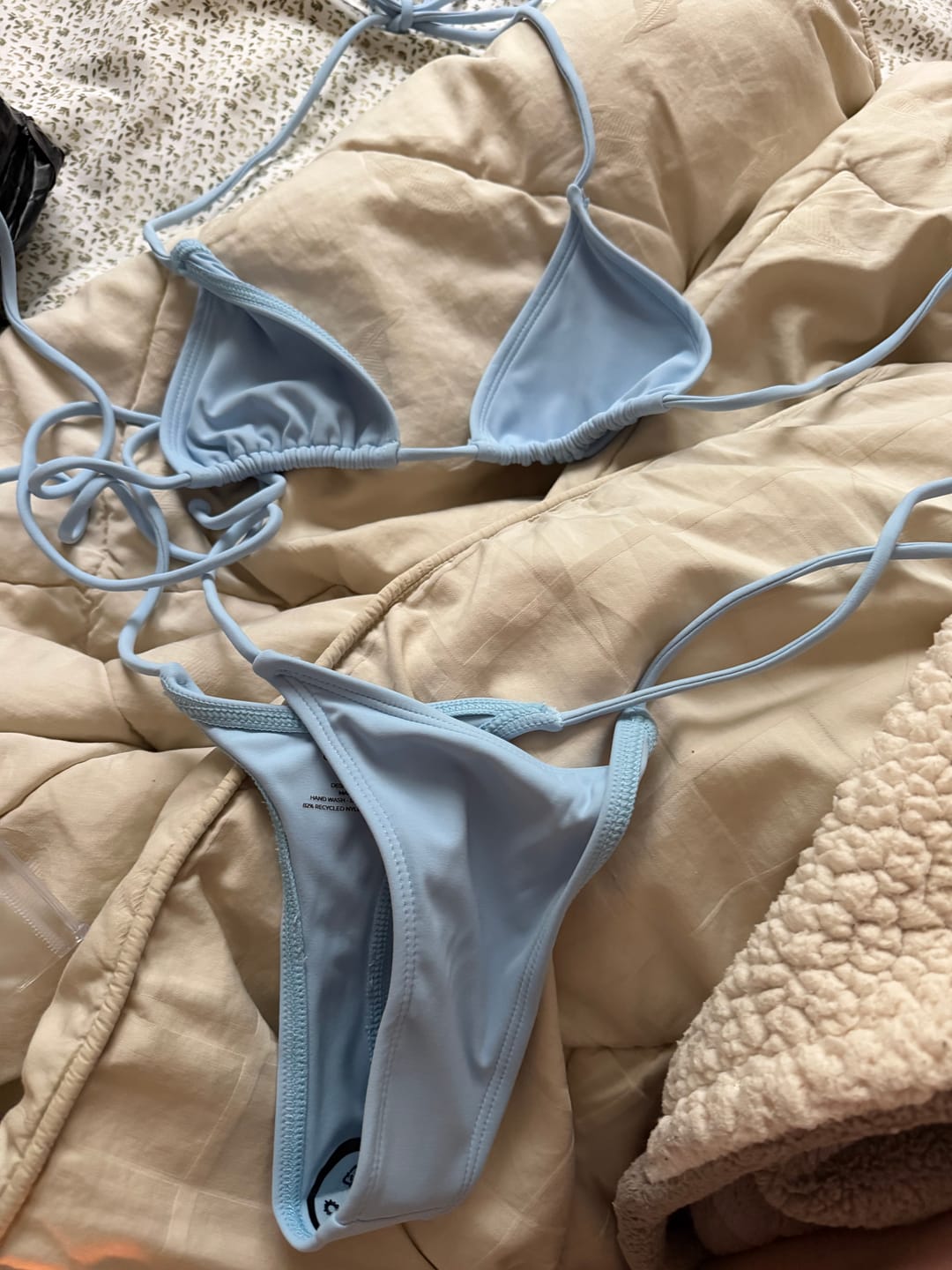 Customer photo review of 001 Bikini Bottoms - Baby Blue