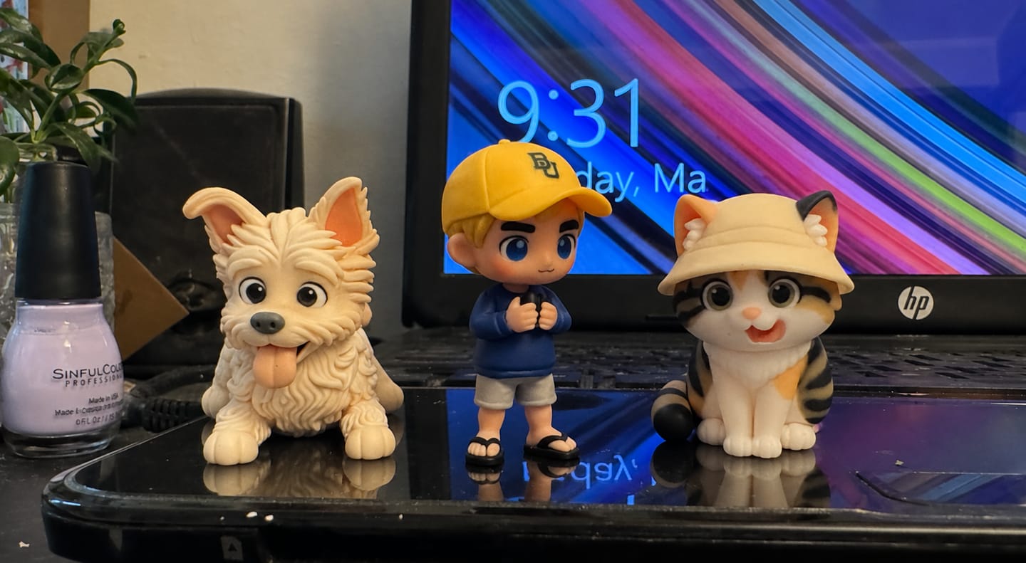 Customer photo review of Custom 3D Figurine - From Any Photo