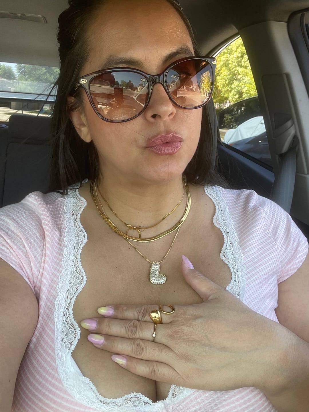 Customer photo review of Dainty Birthstone Ring