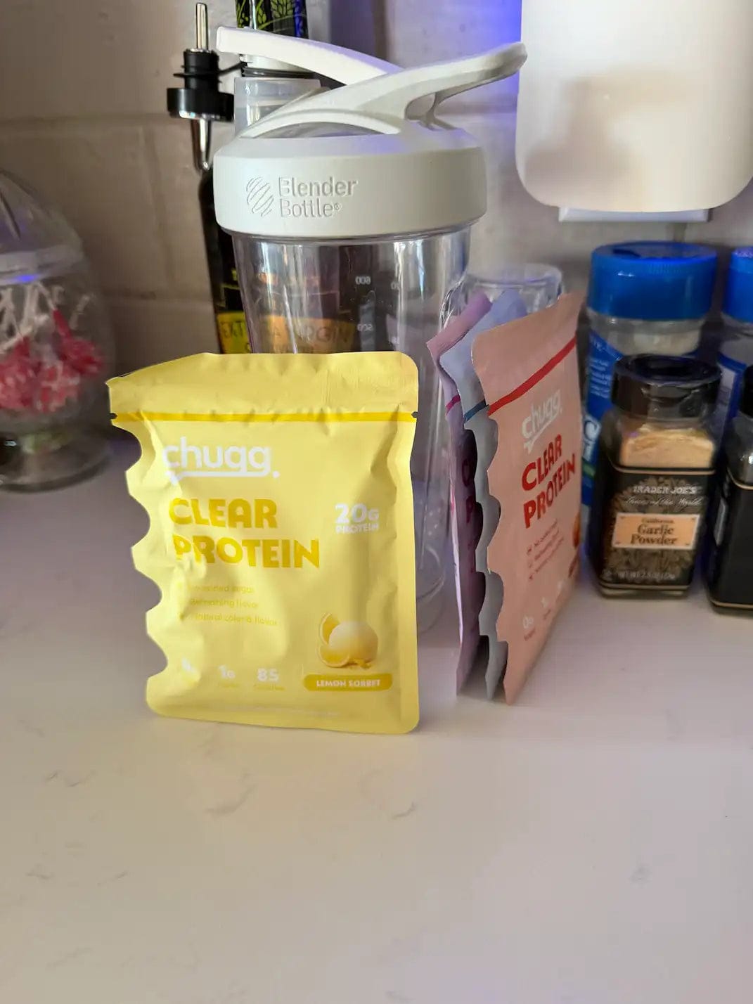 Customer photo review of Clear Protein Juicy Peach