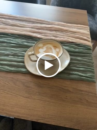 Customer video review of 8-Piece Large Cup & Saucer Set-Crema