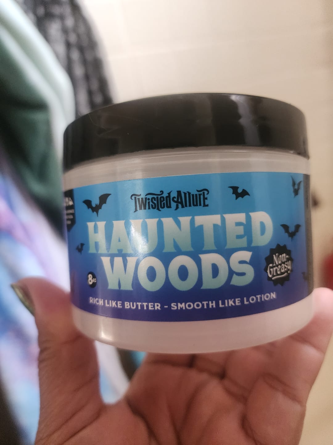 Customer photo review of Haunted Woods Emulsified  Body Butter