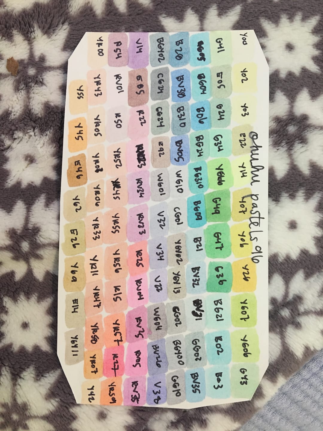 Customer photo review of Ohuhu Honolulu New 48 Pastel Colors Dual Tips Alcohol Art Markers - Blossoming (New Color Codes)