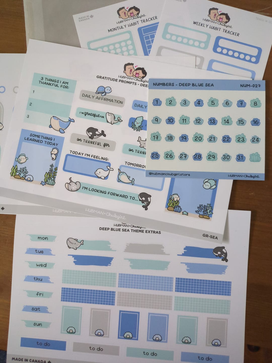 Customer photo review of Deep Blue Sea Variety Sticker Pack