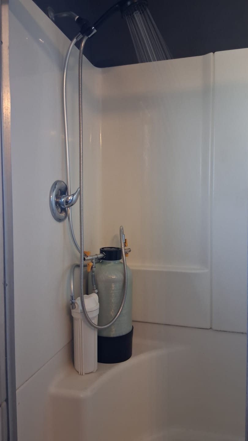 Customer photo review of Shower Water Softener System