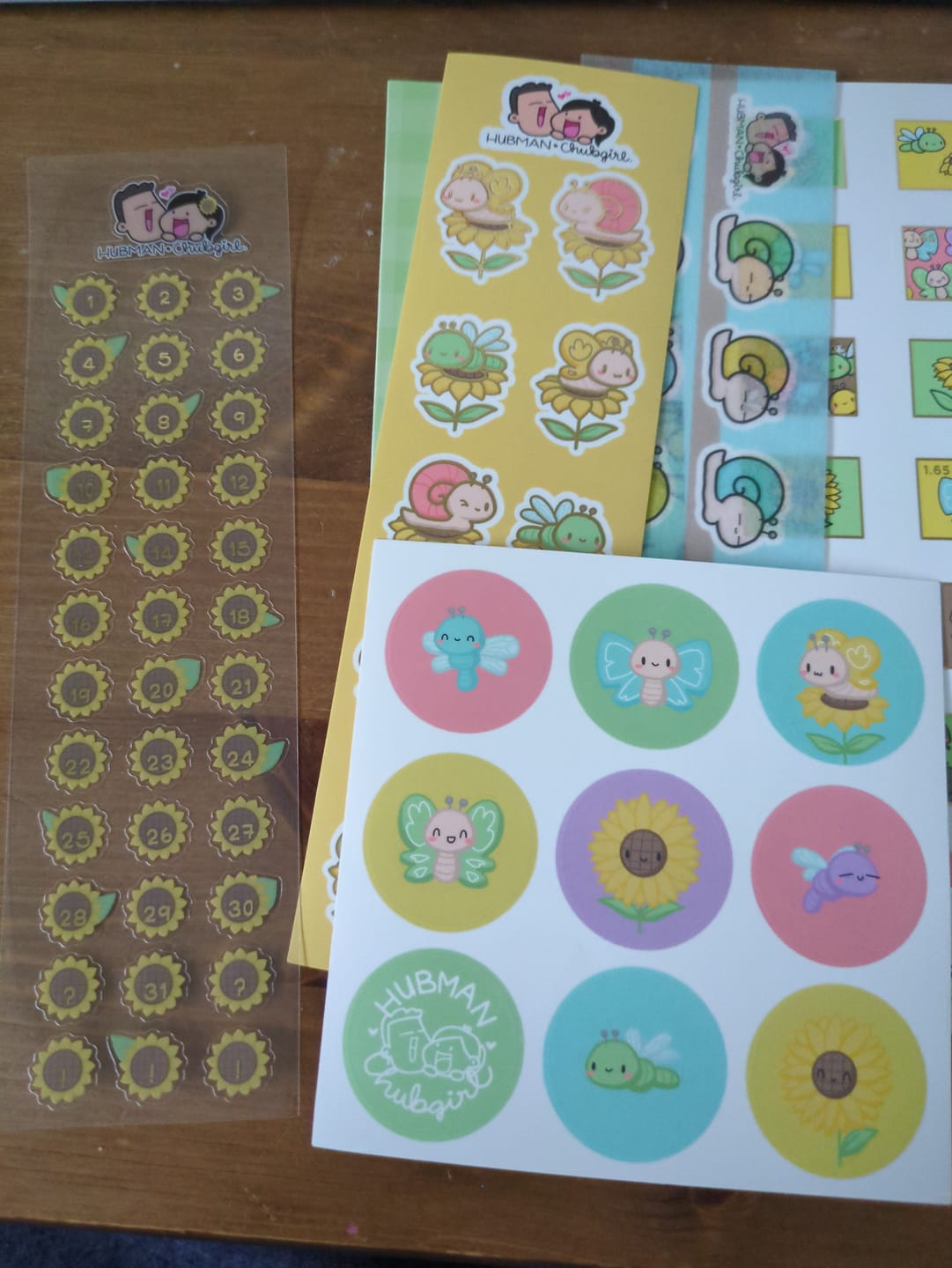 Customer photo review of Sunflower Critters Variety Sticker Pack
