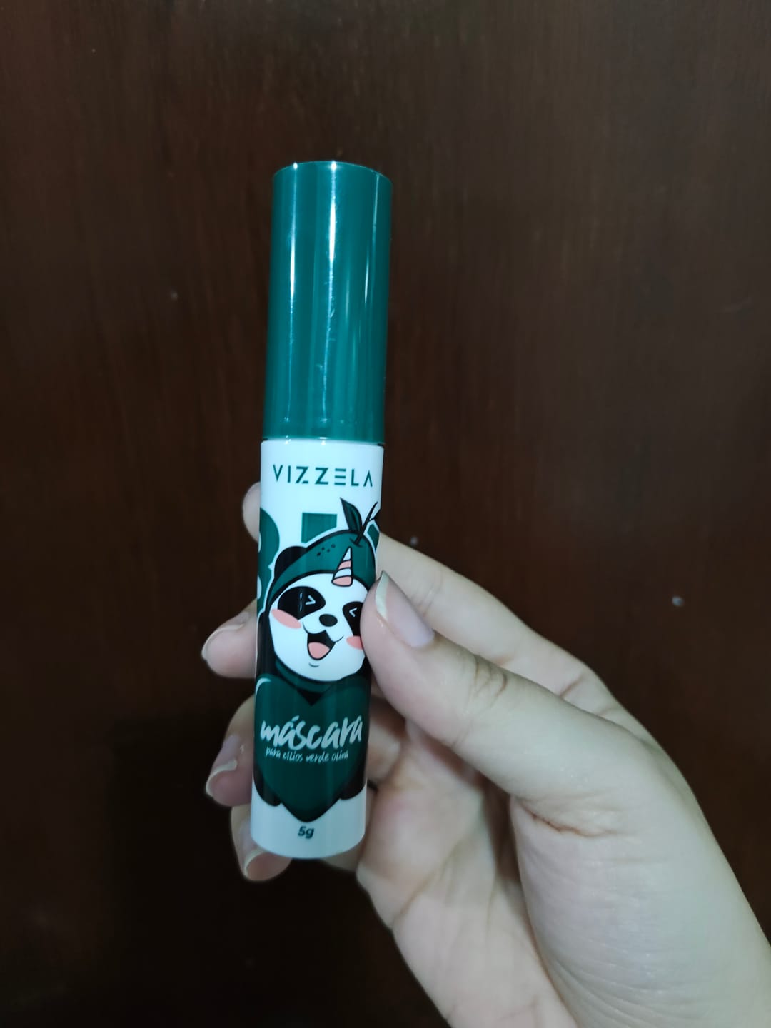Customer photo review of Máscara Para Cílios Big No Panda Olive Green - Vizzela - Verde