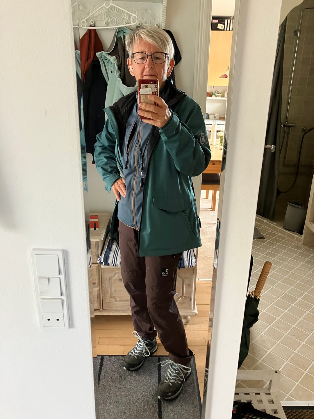 Customer photo review of Unisex 2-in-1 Zip-Off Skalbukser I Mocca I Kort længde I Cala
