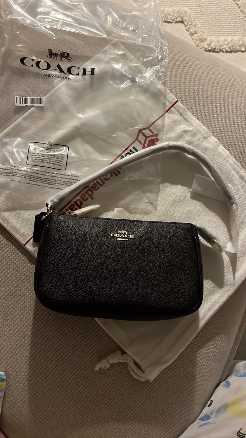 Customer photo review of Coach Women's Nolita 19 In Signature Canvas Gold/Walnut/Black