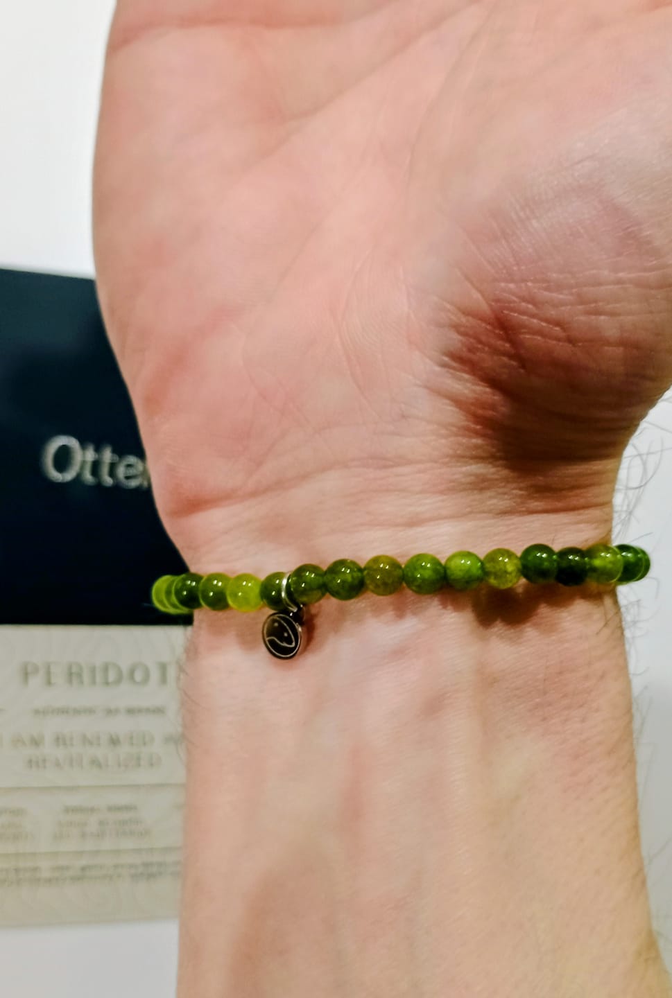 Customer photo review of Peridot Bracelet Mini