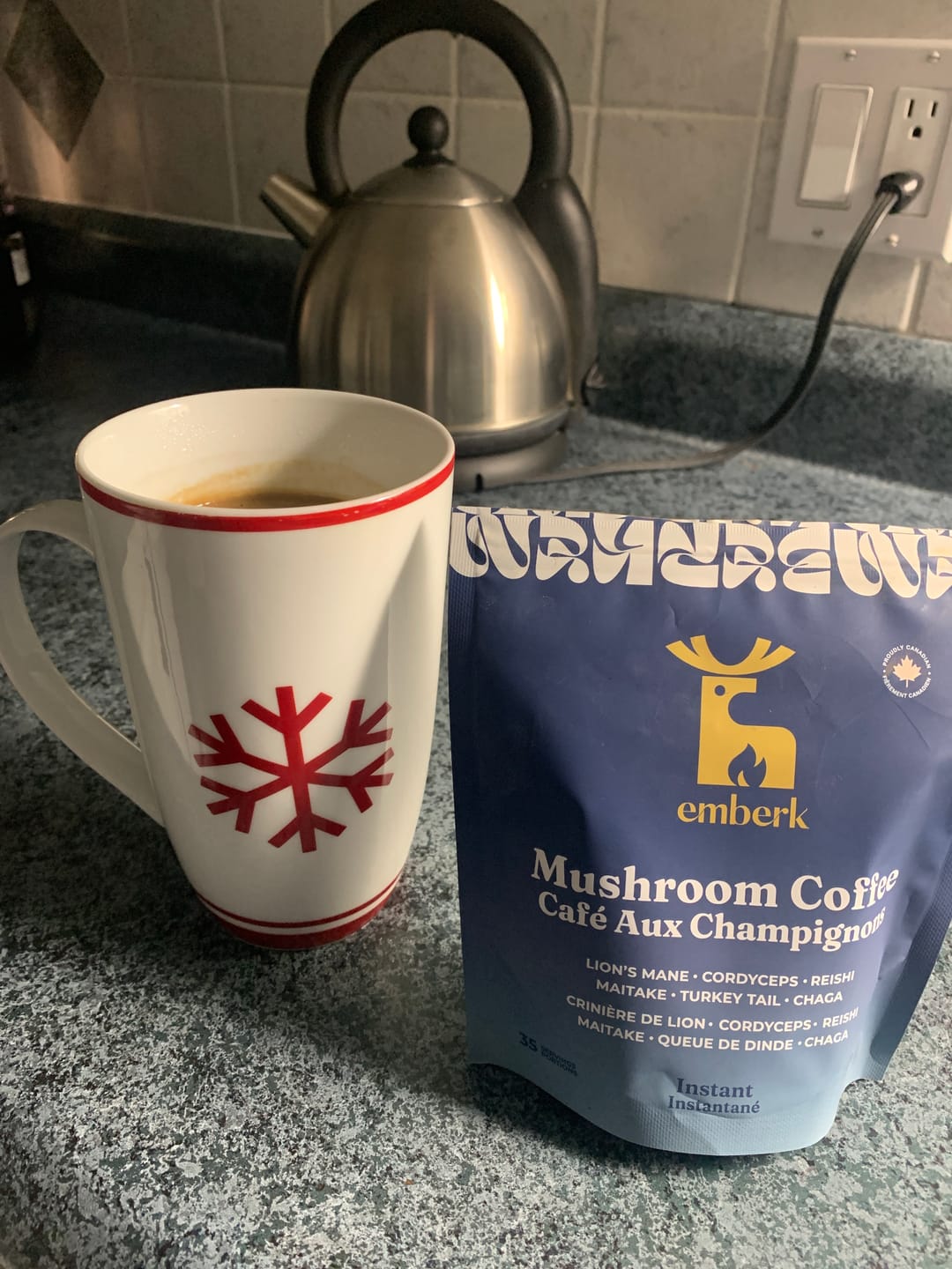 Customer photo review of Mushroom Coffee