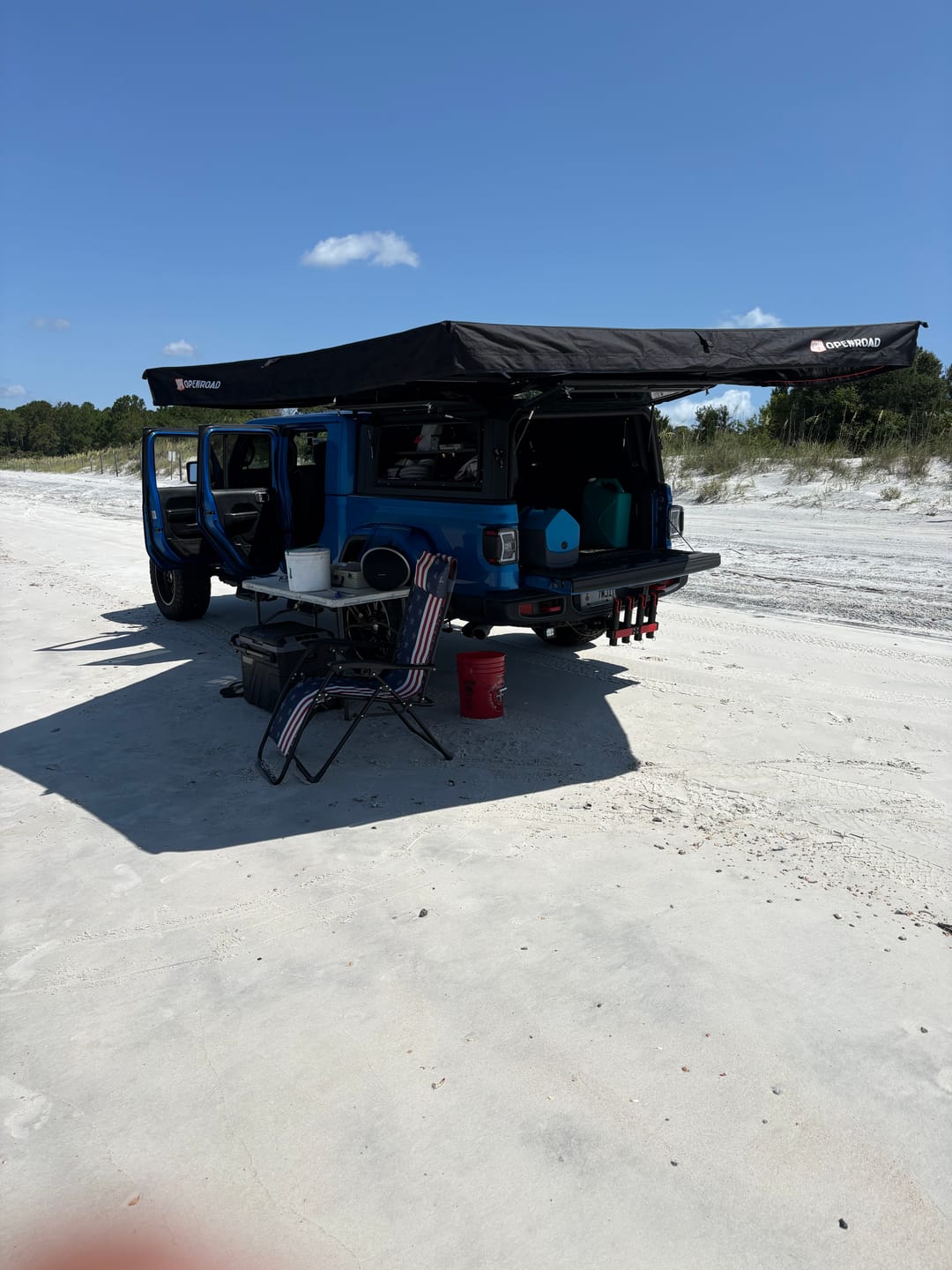 Customer photo review of OPENROAD  270 Free Standing Awning for Camping-Adventure Series