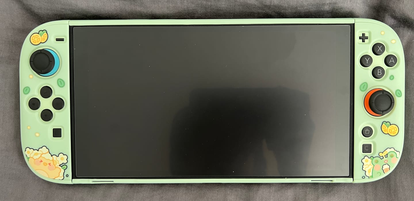 Customer photo review of GeekShare Matcha Froggy Protective Case for Switch 2