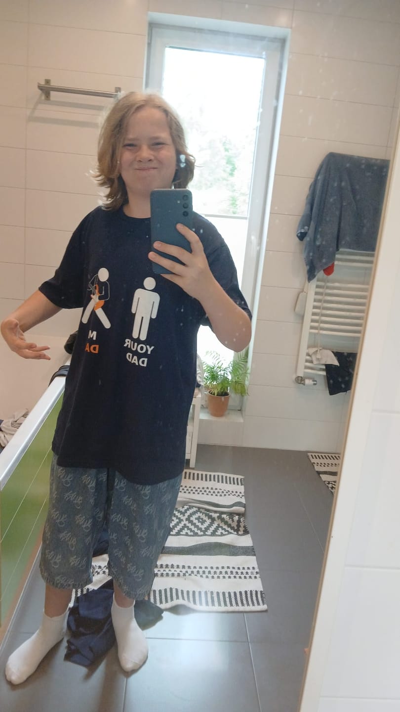 Customer photo review of Dad Electric Guitar T-Shirt