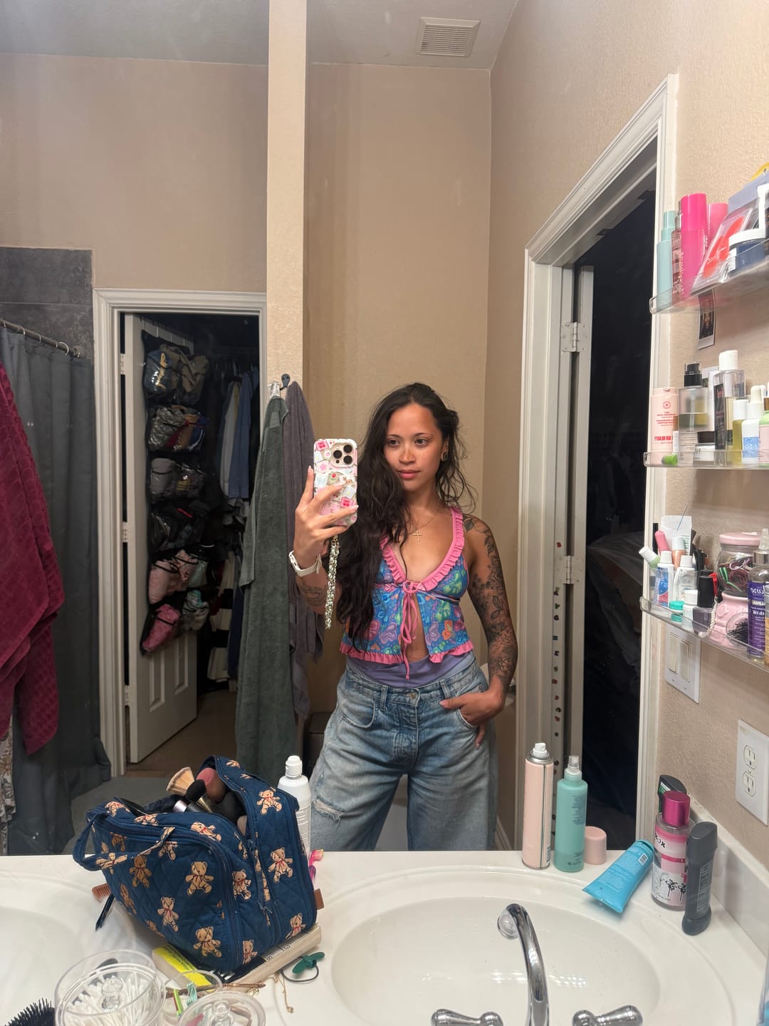 Customer photo review of LILY-TANKINI Tiki Taffy Ruffle Triangle Tankini Top