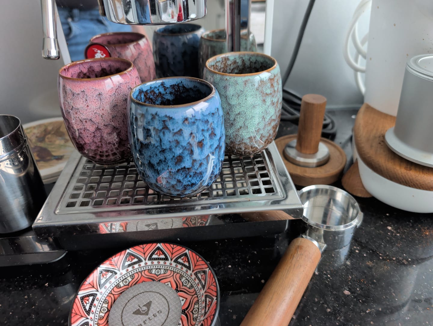 Customer photo review of Vintage Rustic Marble Coffee Cups