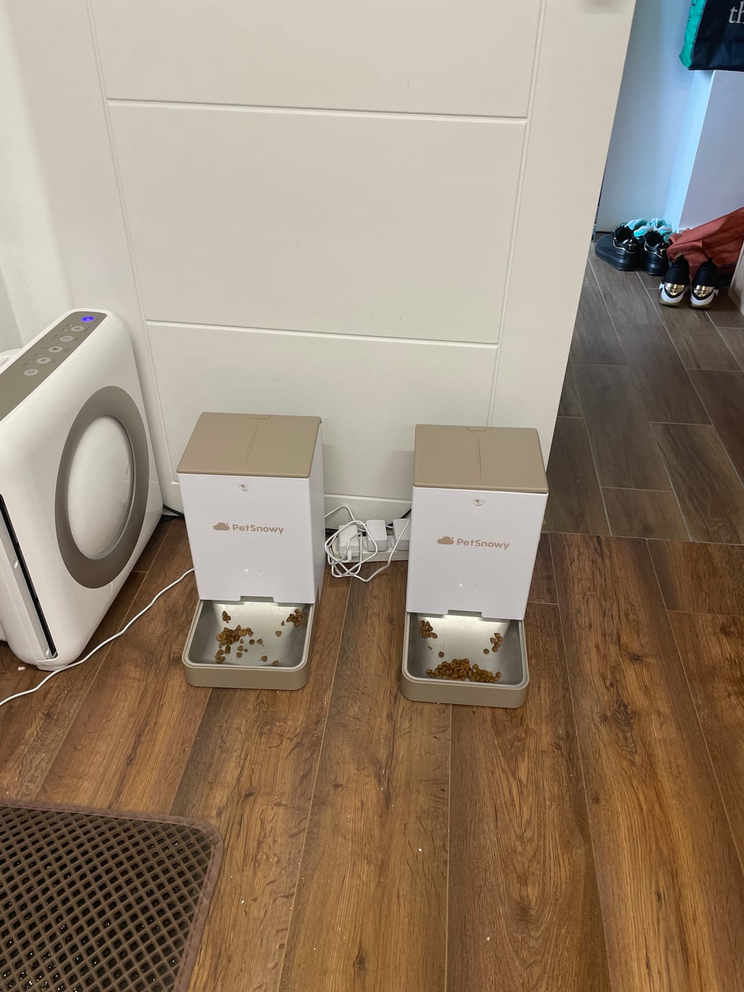 Customer photo review of Automatic Pet Feeder