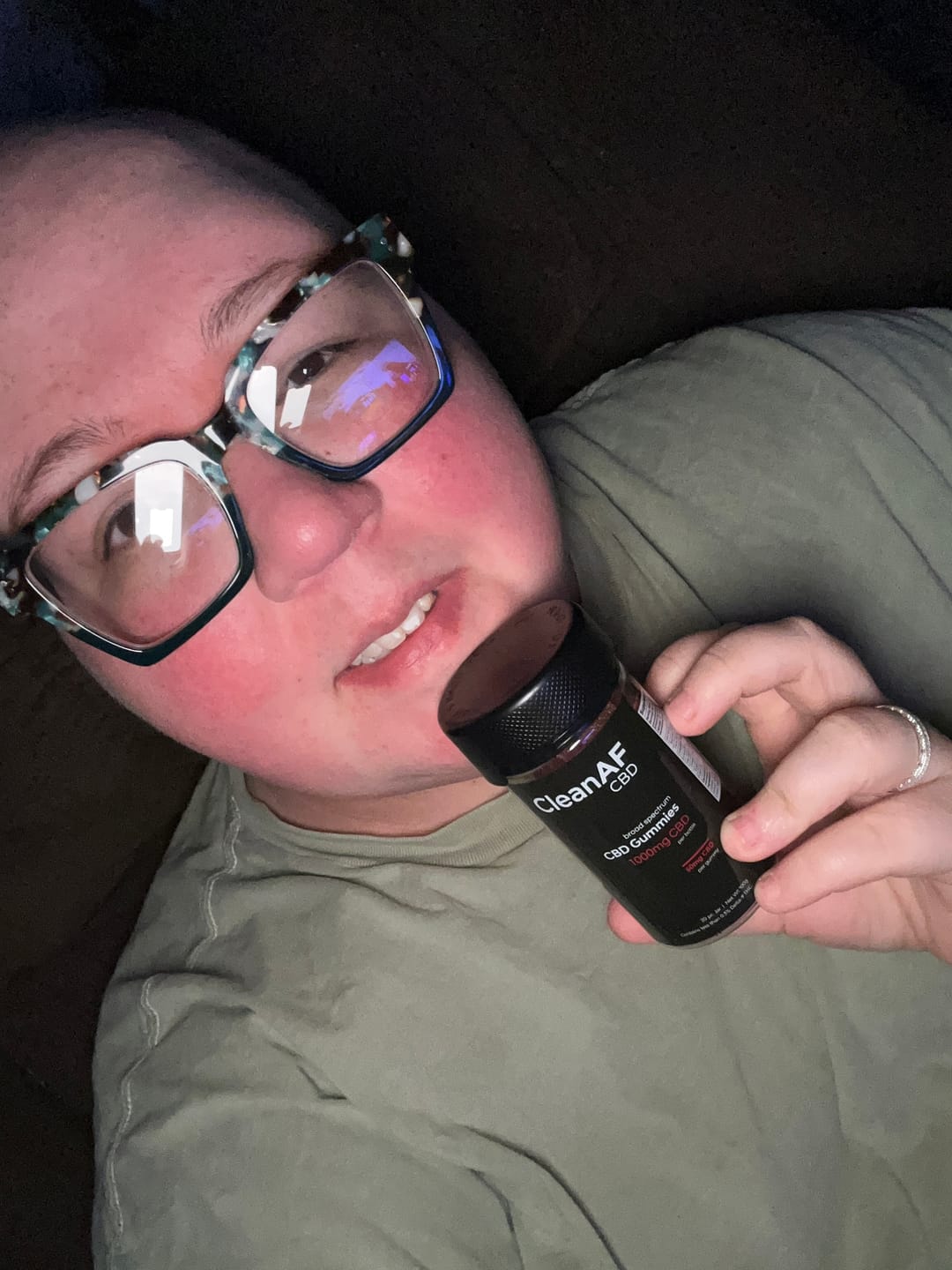 Customer photo review of Watermelon CBD Gummies