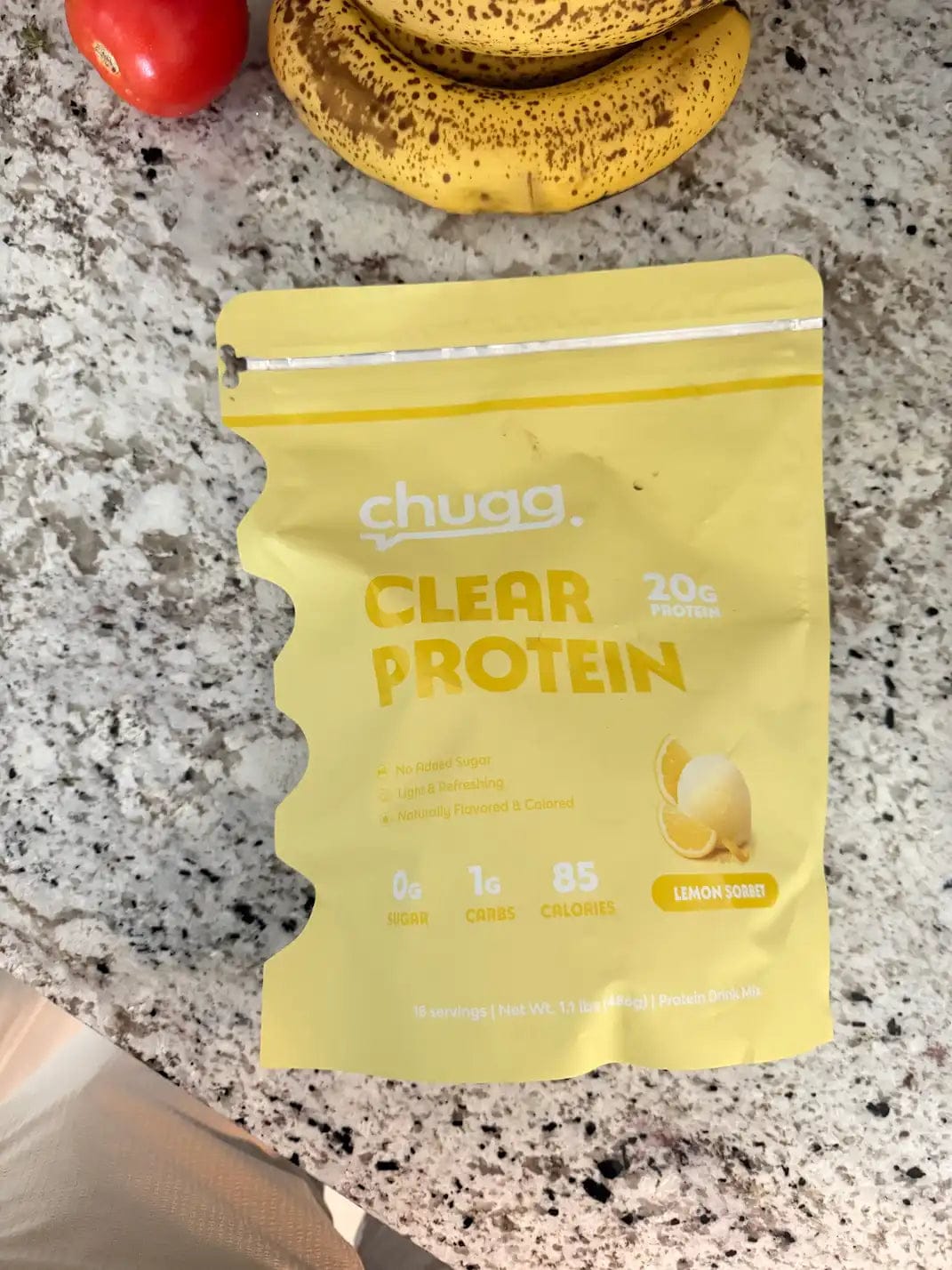Customer photo review of Clear Protein Lemon Sorbet