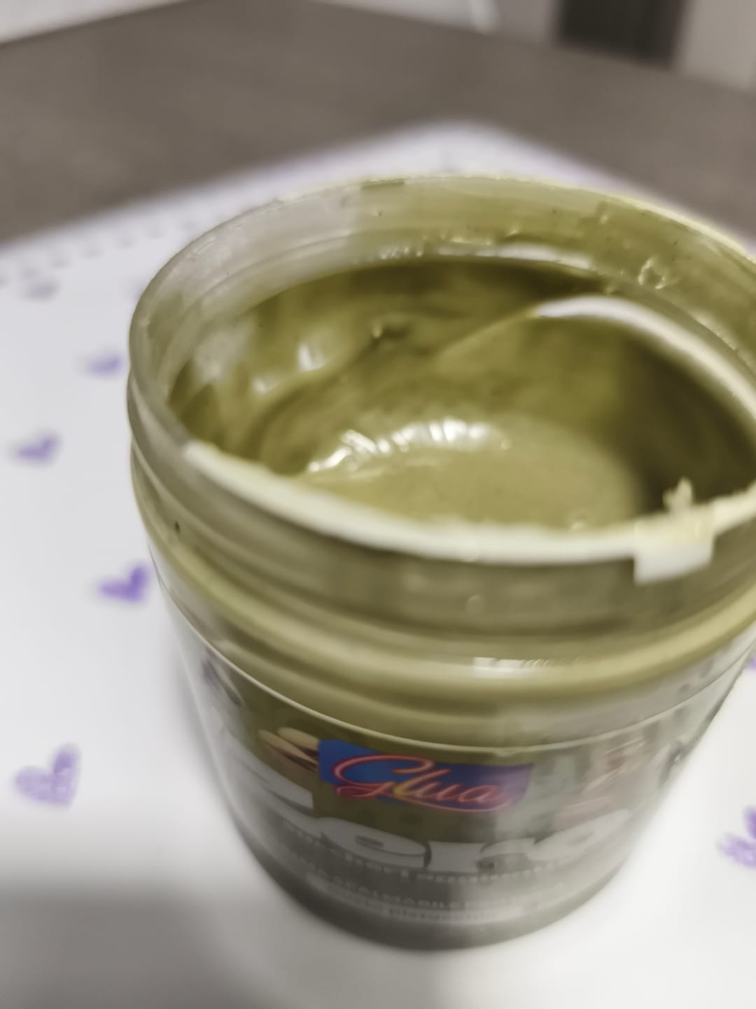 Customer photo review of Crema spalmabile proteica al pistacchio