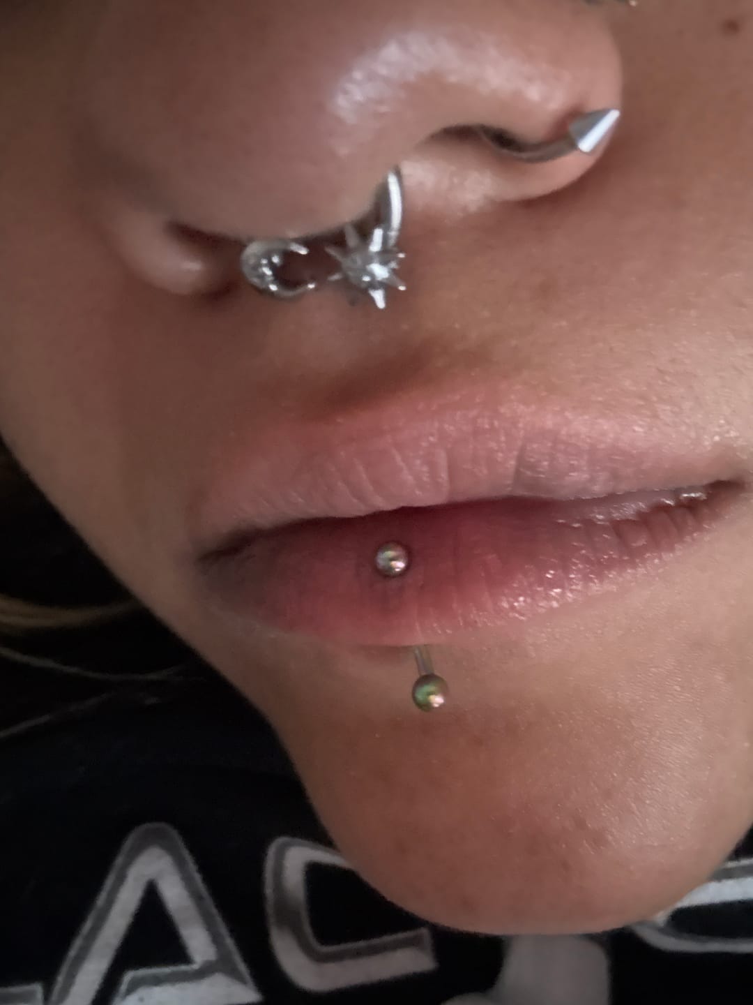 Customer photo review of SUNNY & LUNA REAL SEPTUM