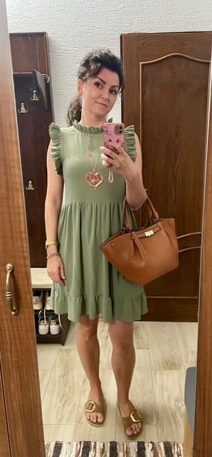 Customer photo review of Melanie Leather Bag