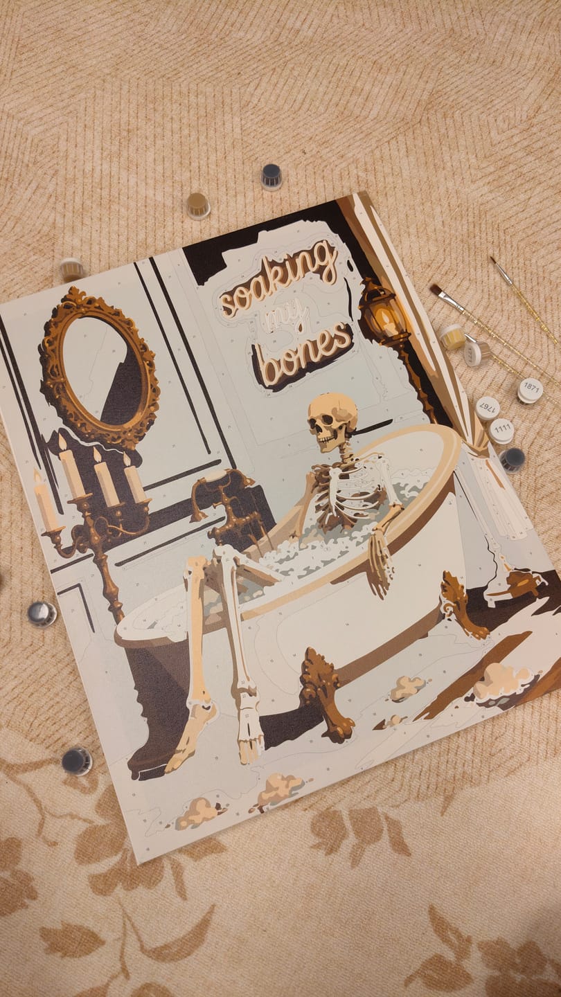 Customer photo review of Soaking My Bones | Paint by Number