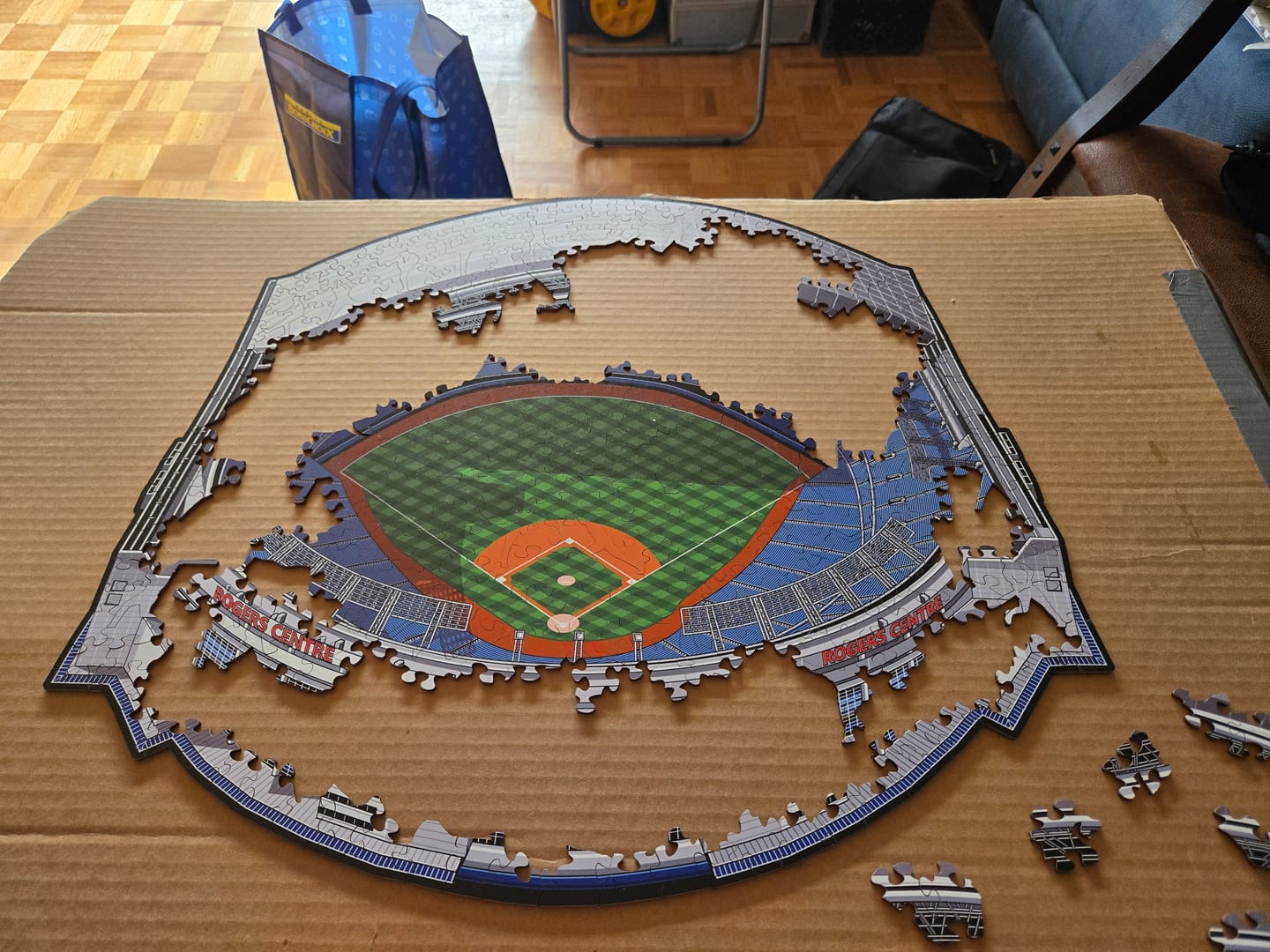 Customer photo review of Toronto Blue Jays™ Rogers Centre Wooden Puzzle