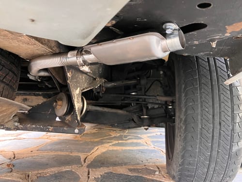 Customer photo review of Nordkapp® 120cm exhaust pipe for diesel heater