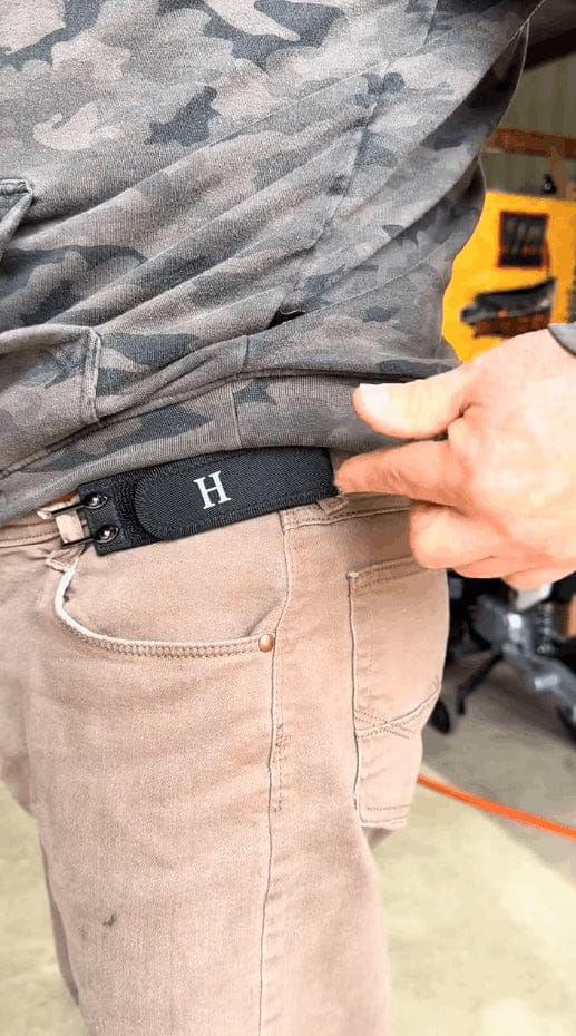 Customer photo review of BeltBro Pro – Ultra Comfort Buckle-Free Elastic Belt (2-Pack)