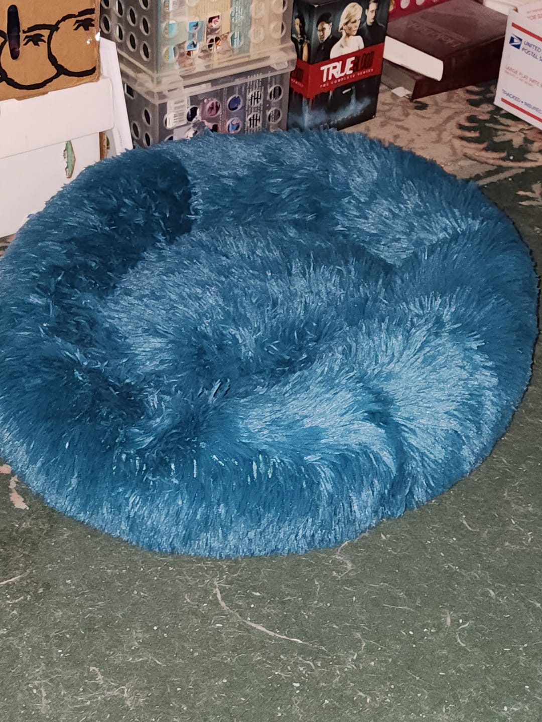 Customer photo review of The Original Fluffy Bean® Pet Bed