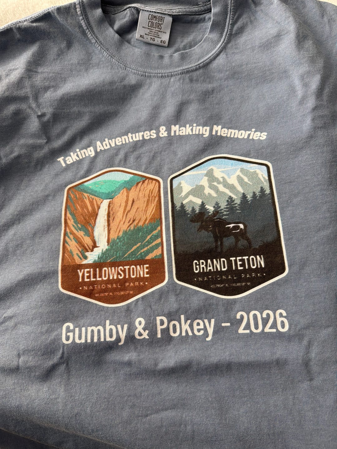 Customer photo review of Personalized National Park Shirt (Up to 10 Parks)