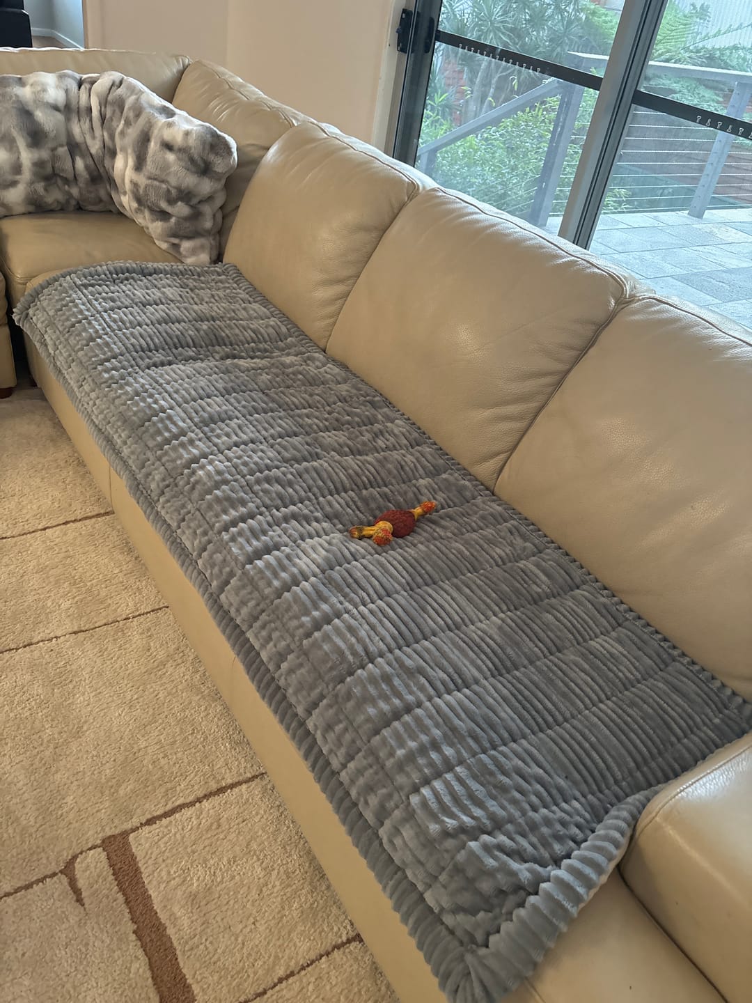 Customer photo review of LuxeLounge™ Couch Cover