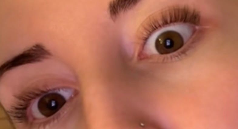Customer photo review of Lash Growth Serum