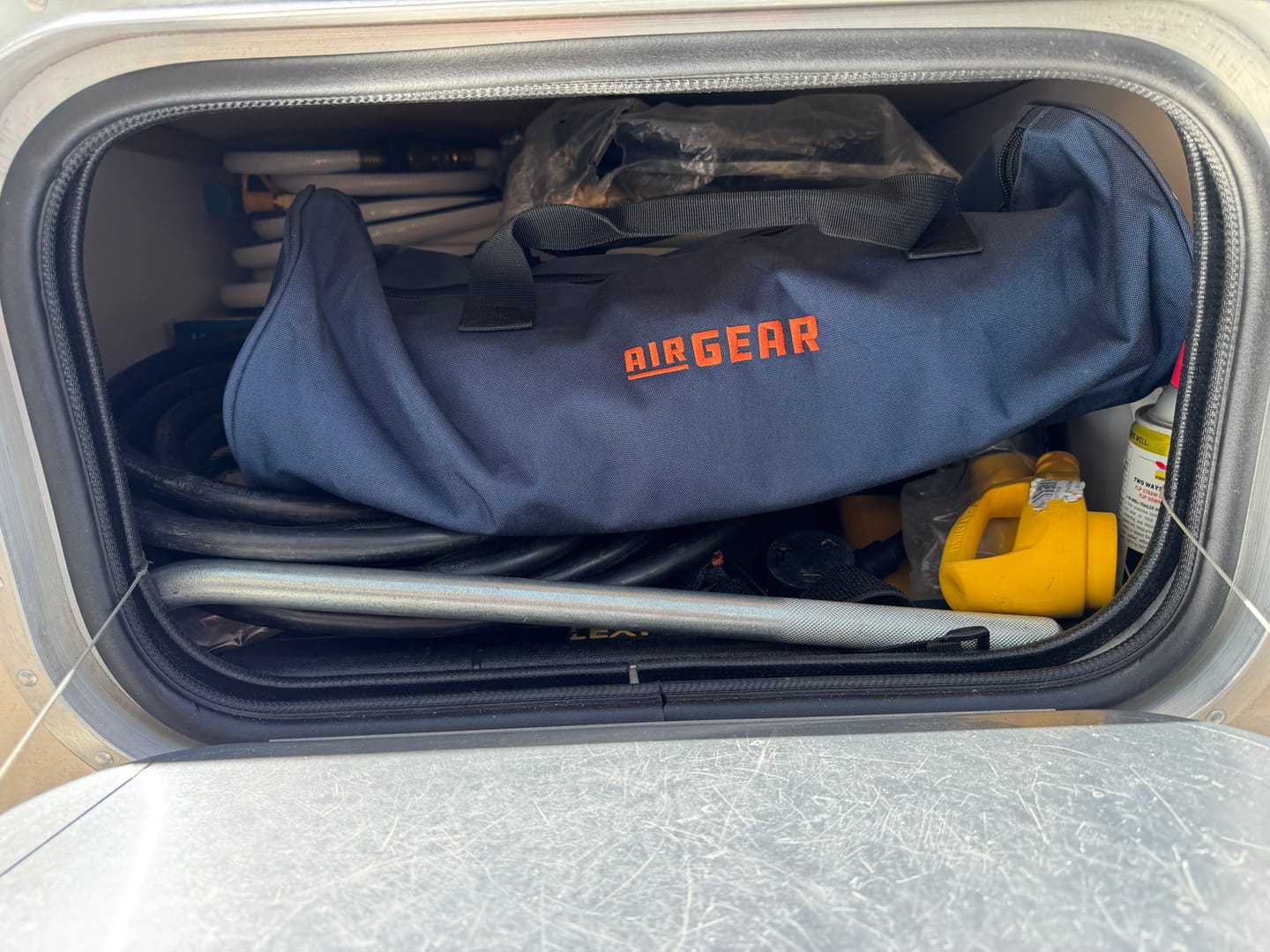 Customer photo review of RV Water Hose with AIR GEAR Storage Bag