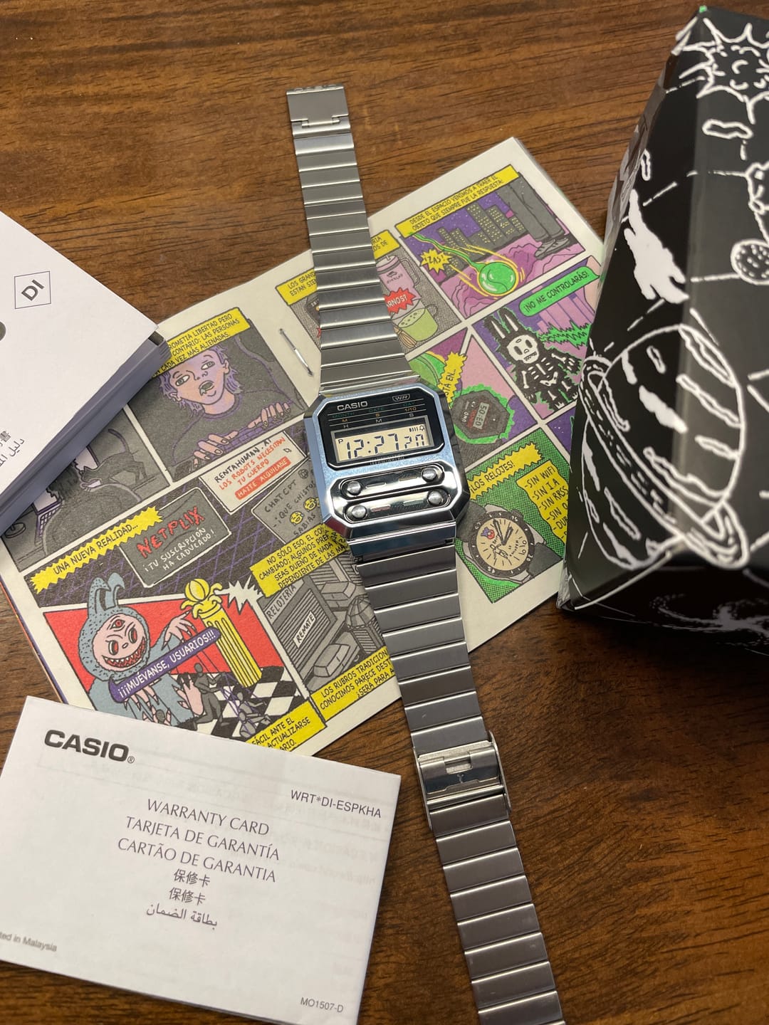 Customer photo review of Reloj Casio Vintage A100WE-1ADF Alien F-100 Reissue Plateado