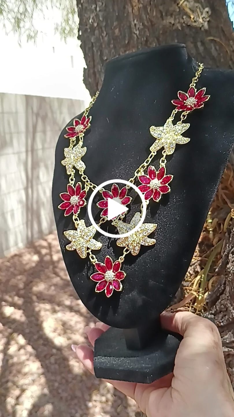 Customer video review of HEIDI DAUS® "A-Mazing Venice" Crystal & Chain Floral Necklace
