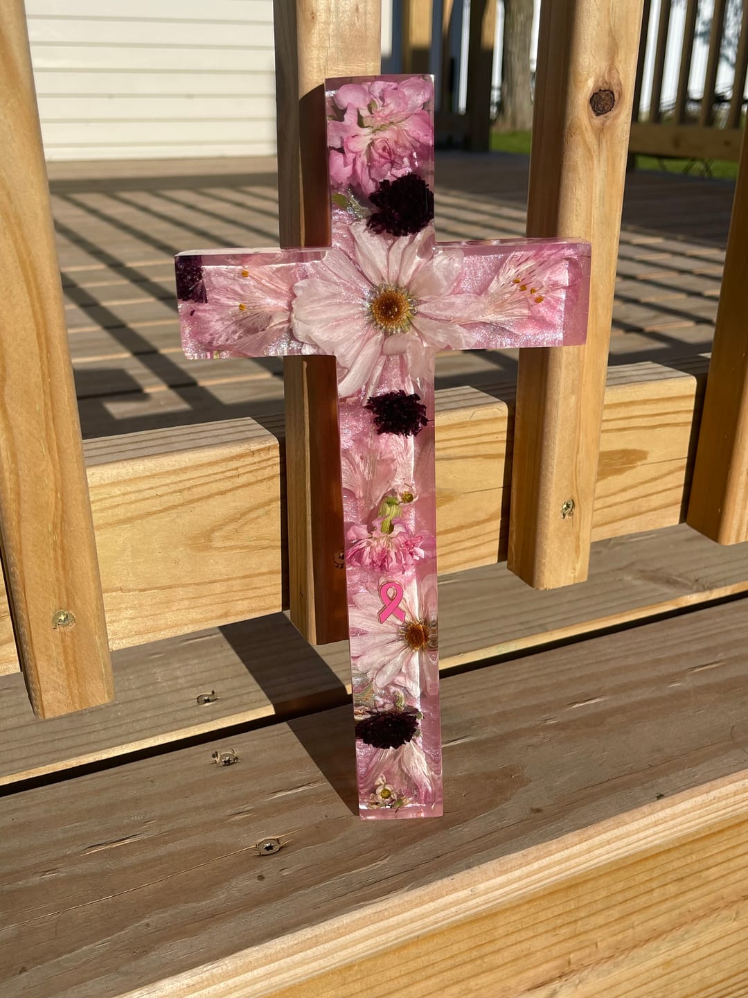 Customer photo review of 12x6x1" Cross Silicone Mold For Epoxy Resin - Medium Cross Mold