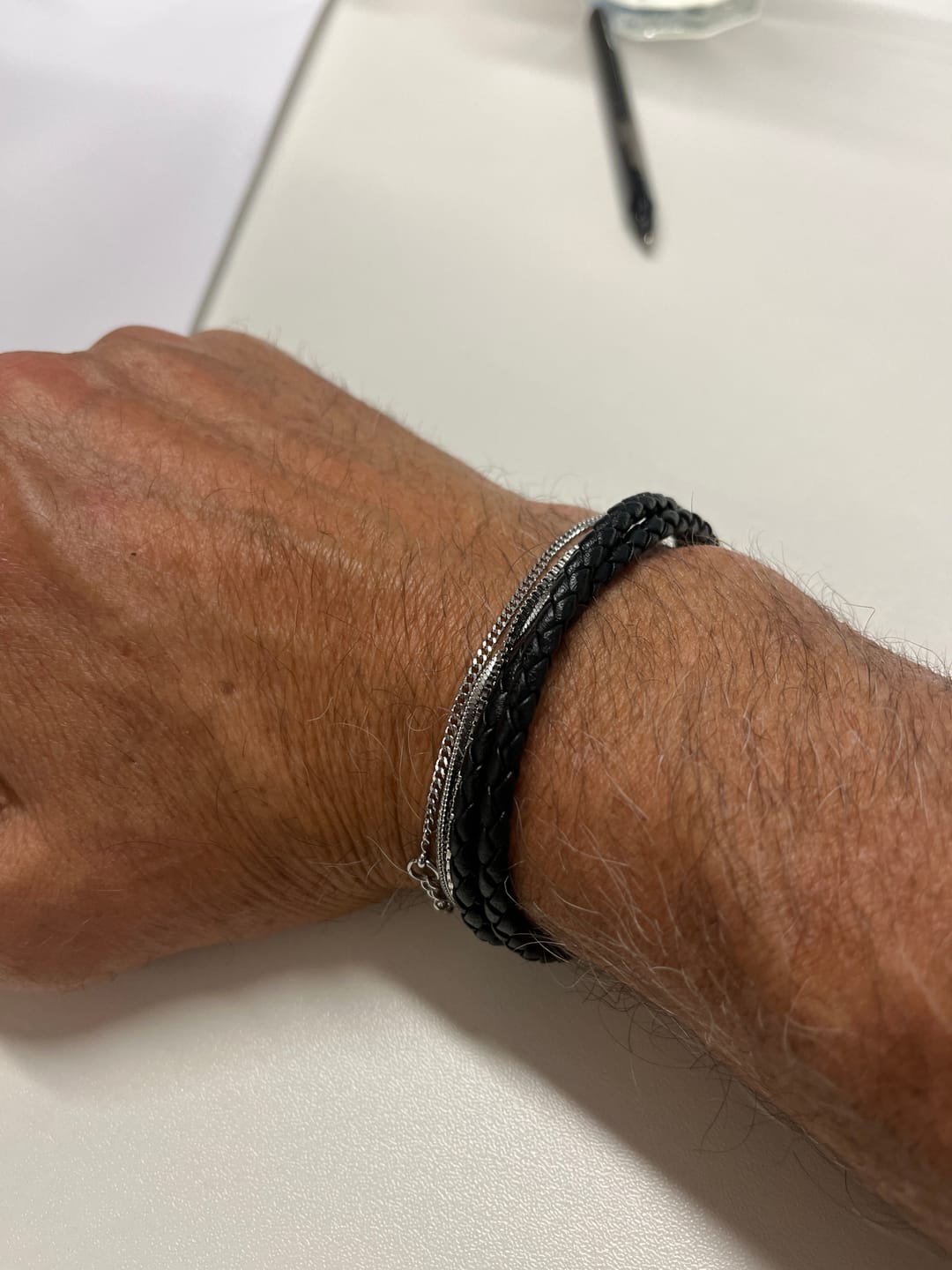 Customer photo review of Minimal Bracelet Stack