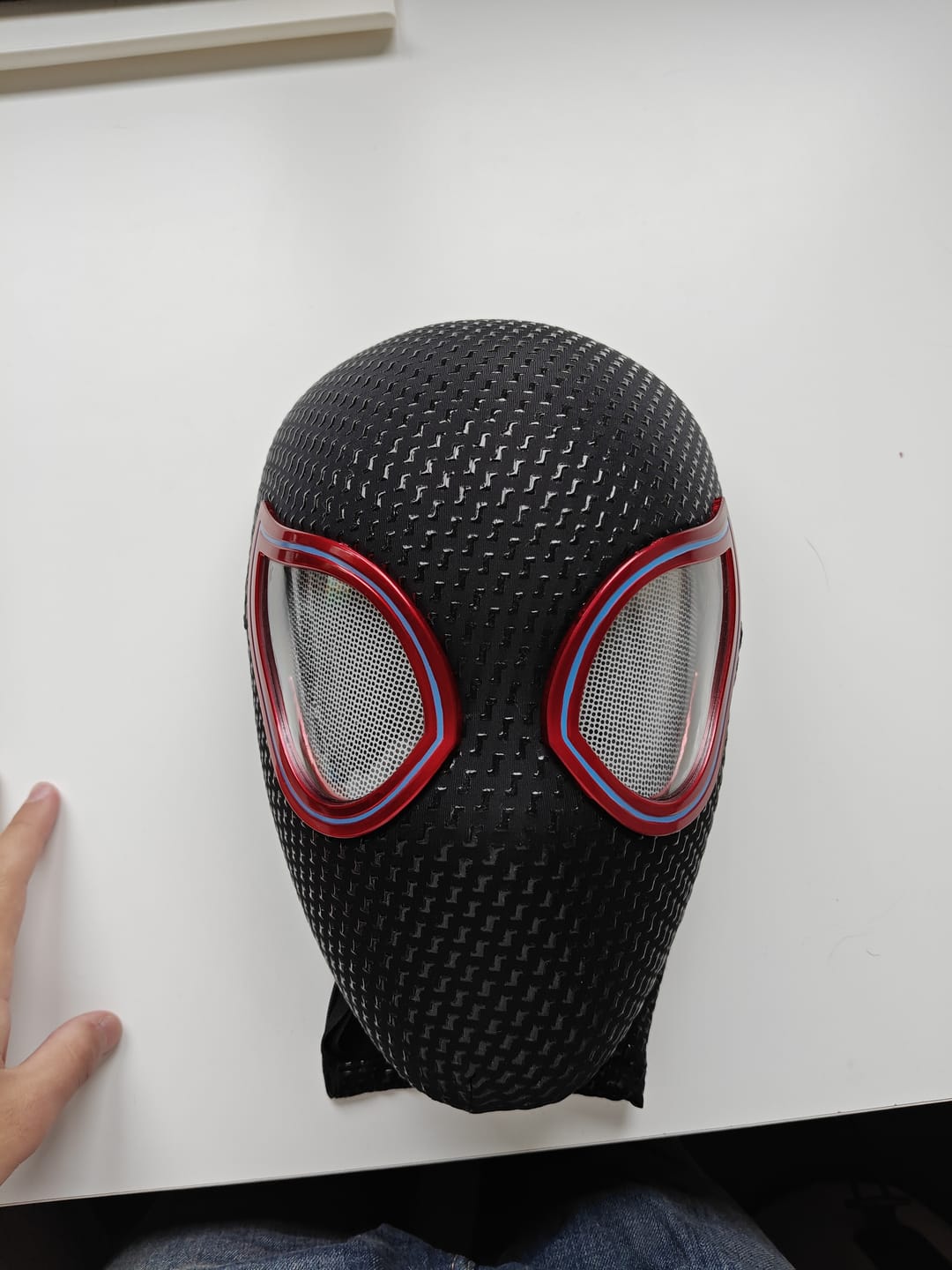 Customer photo review of Moving Lenses Spider-Man: Into The Spider-Verse Miles Morales MasK