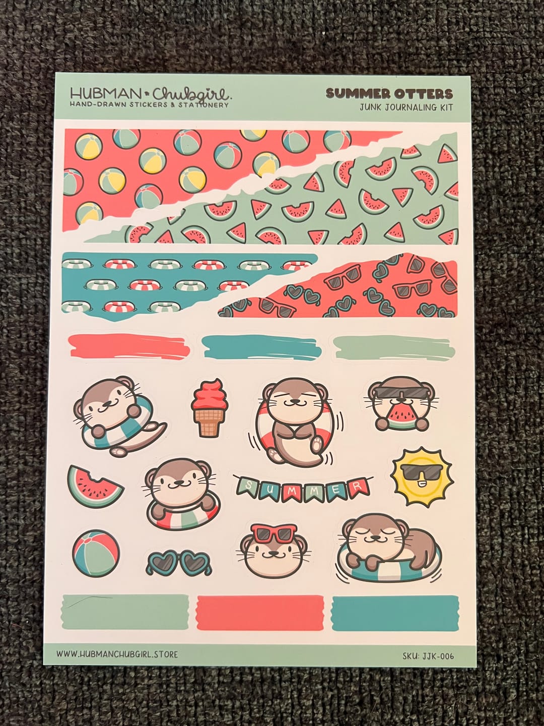 Customer photo review of Summer Otters Junk Journaling Kit
