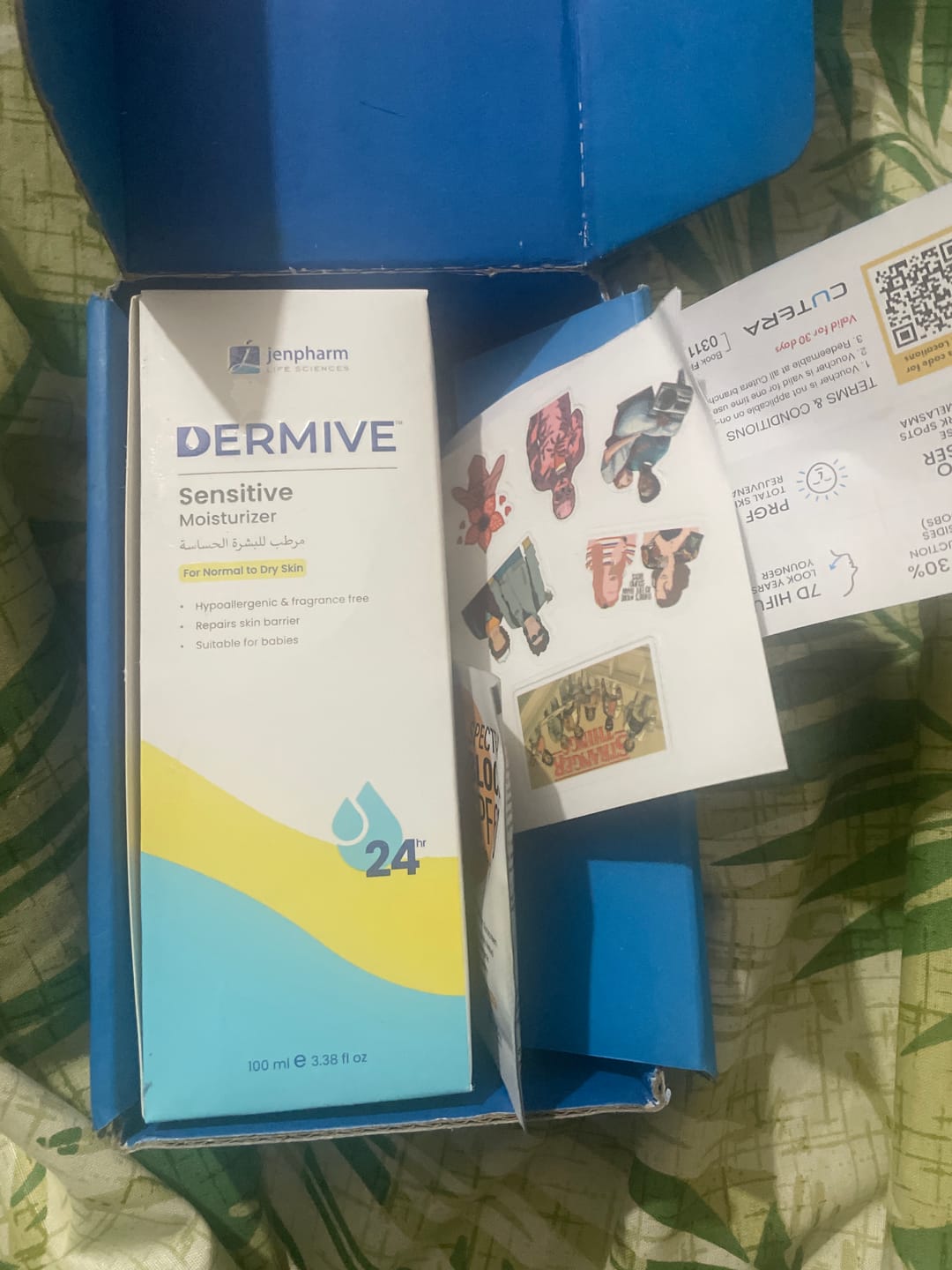 Customer photo review of Dermive Sensitive Moisturizer