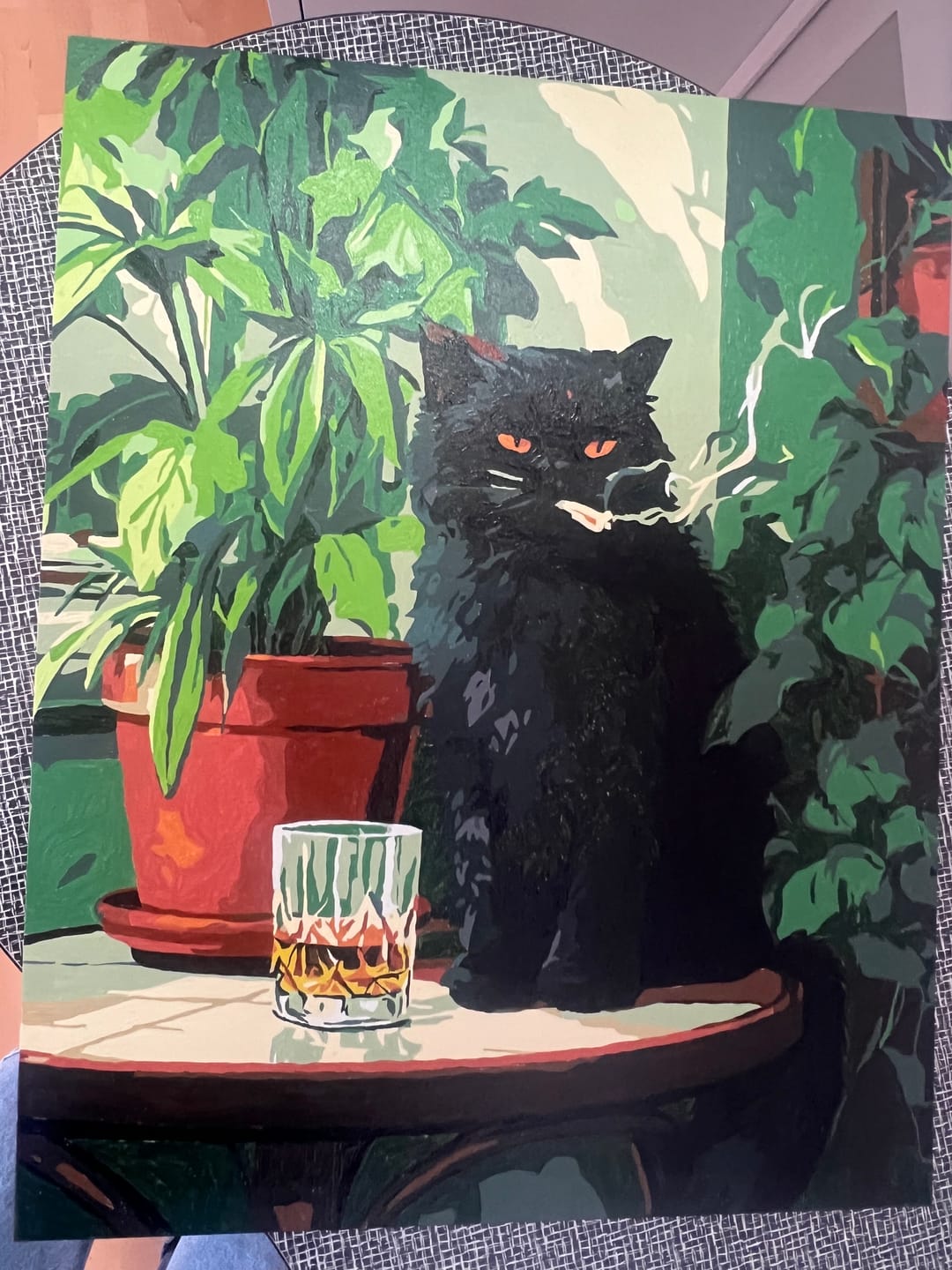 Customer photo review of Malen nach Zahlen - Grumpy Cat