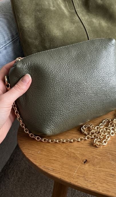Customer photo review of LUNA No.2 | Yavrulu Tote Çanta | Zümrüt Yeşil