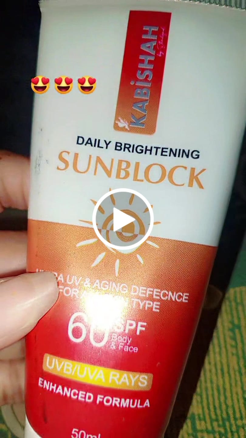 Customer video review of LuminaGuard Daily Brightening Sunblock Double Pack Bundle.