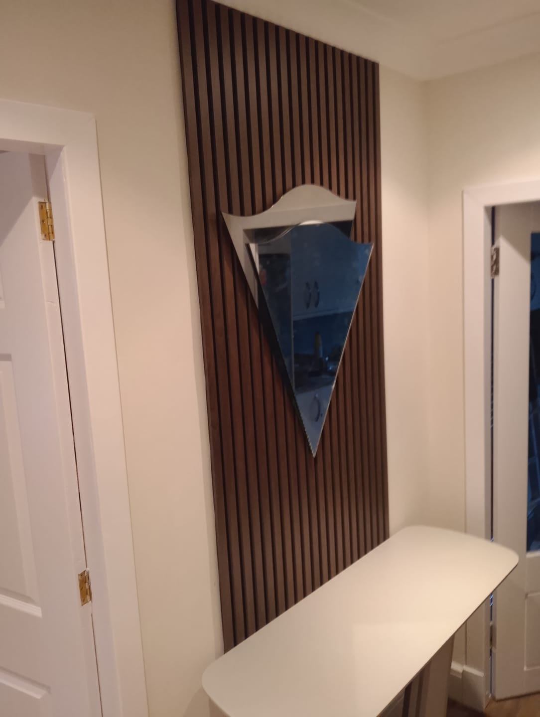 Customer photo review of Premium Acoustic Slatted Wall Panel (Multiple Colours)
