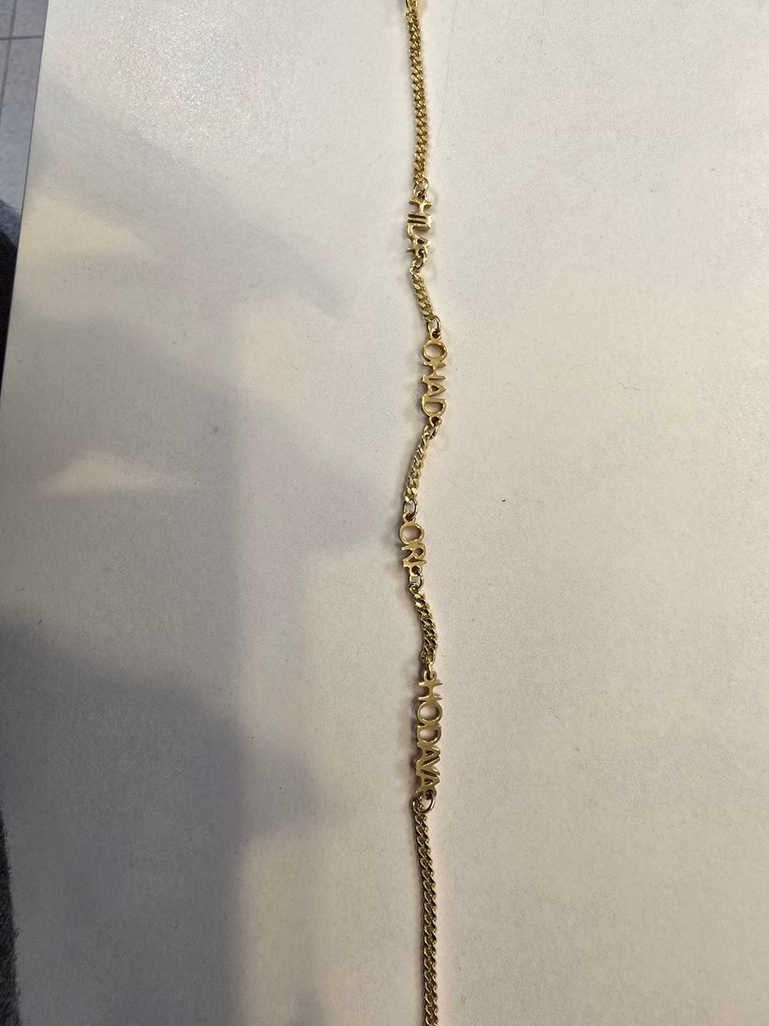 Customer photo review of Custom Name Bracelet