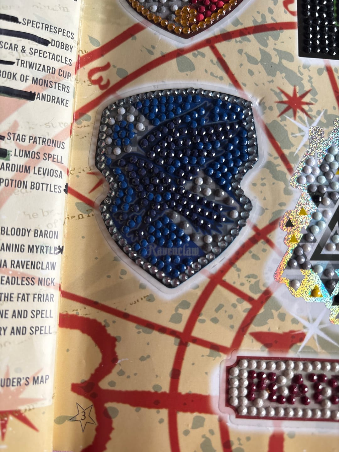 Customer photo review of Harry Potter Crystal Art Stickers 001-050